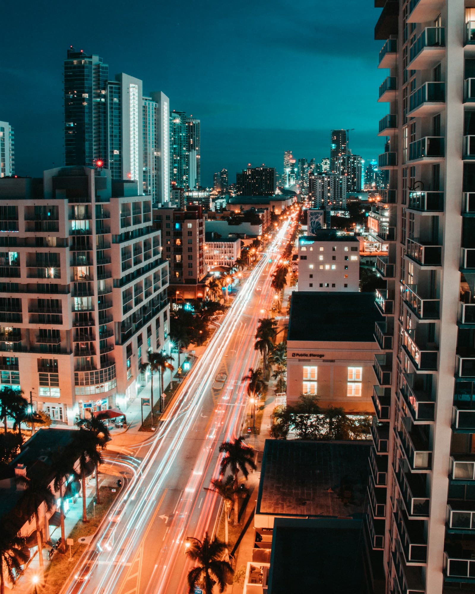 Miami skyline at dusk
