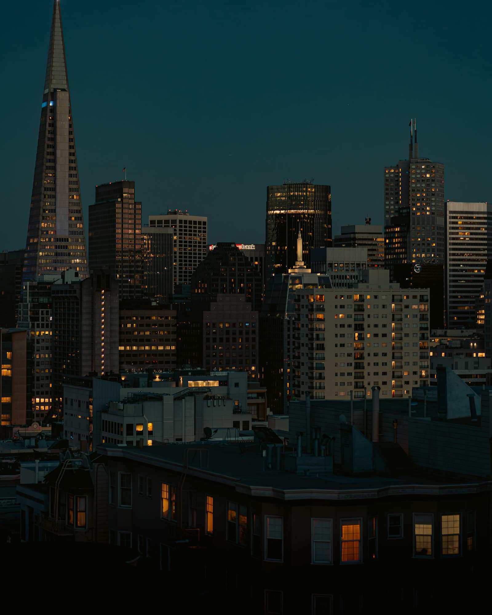 San Francisco skyline at dusk